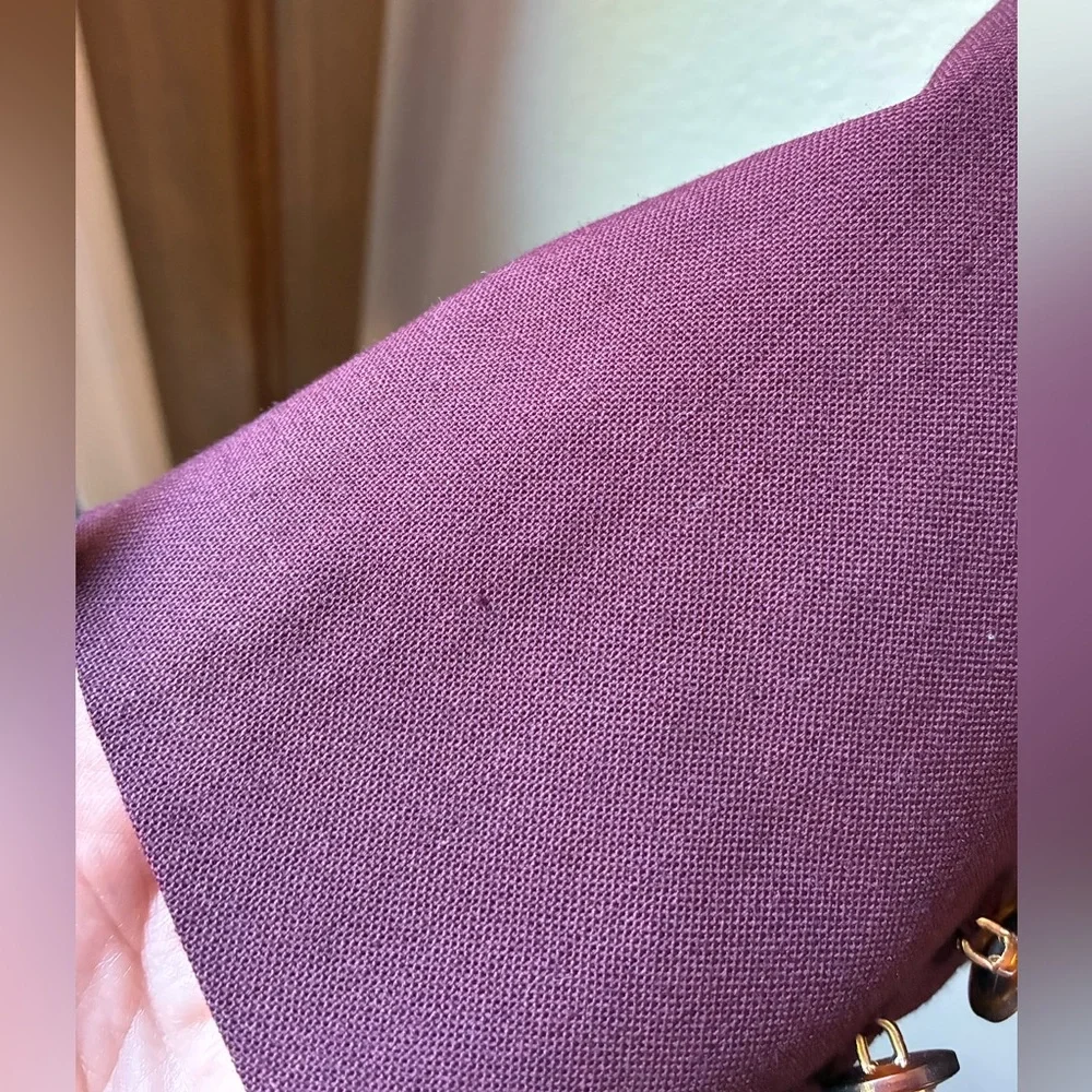 EUC Double-Breasted Blazer in Burgundy (Size L) - Picture 12 of 12